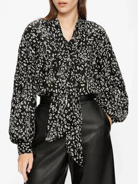 Ted Baker Gaelle Printed Bow Blouse